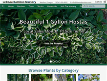 Tablet Screenshot of lebeaubamboo.com